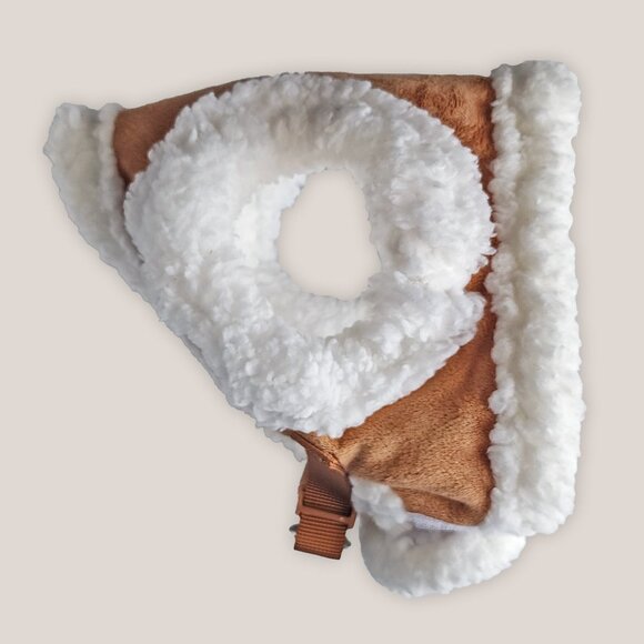 The Dog Walker Company Pet Vest Harness | Tan Brown Sherpa Teddy | Buckl… - Picture 3 of 8